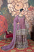 Chand Mauve & Emerald Tissue Shimmer A-Line Suit Set