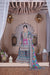 Chand Blue & Pink Crepe Gharara Suit Set