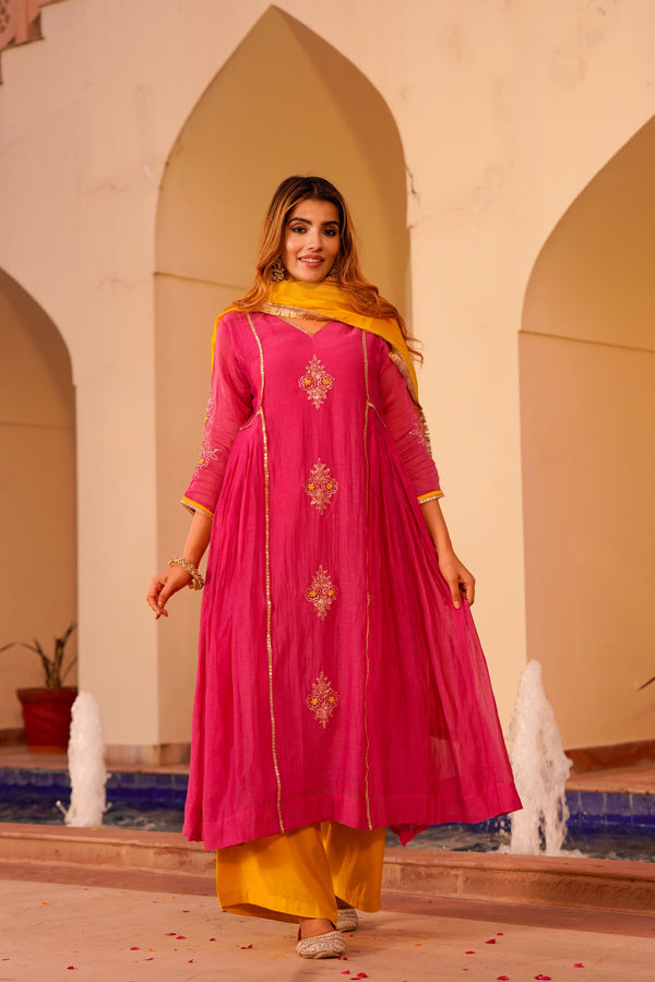 Graceful Pure Mal Chanderi Suit | GYSY Sarees