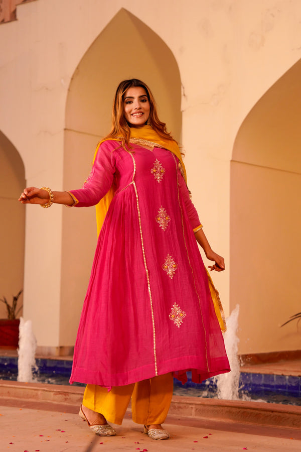 Graceful Pure Mal Chanderi Suit | GYSY Sarees