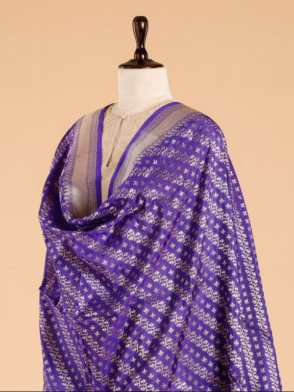 Purple Lehariya Dupatta in Silk | GYSY Sarees