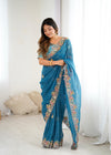 Women Floral Embroidered & Sequinned Saree