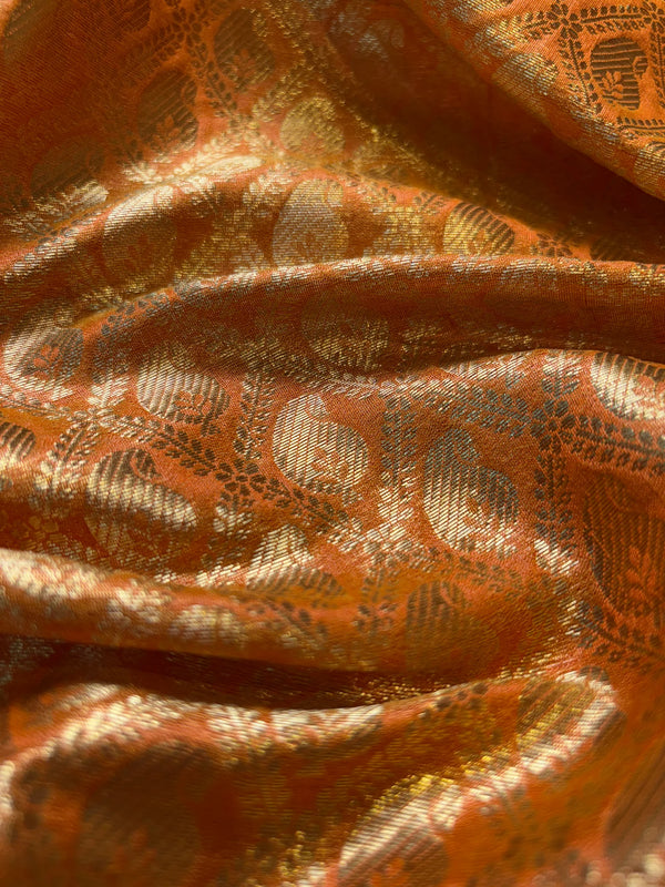 Contrast Banarasi Fancy Katan Brocade Silk Saree | GYSY Sarees