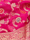 Handwoven Pink Banarasi Khaddi Silk Saree | GYSY Sarees