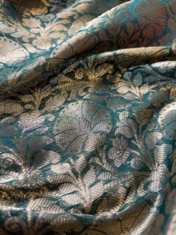 Contrast Banarasi Fancy Katan Brocade Silk Saree | GYSY Sarees