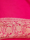 Handwoven Pink Banarasi Khaddi Silk Saree | GYSY Sarees
