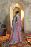 Mehfil Pink Natural Crepe Gharara Suit Set