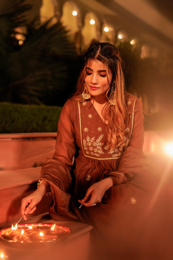 Grace in every weave, Pure Mal Chanderi Suit | GYSY Sarees