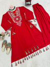 Embroidered Long Sleeves Tunic With Palazzo - GYSY Sarees