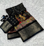 Designer Foil Print Saree | Heavy Marshmallow