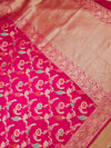 Handwoven Pink Banarasi Khaddi Silk Saree | GYSY Sarees